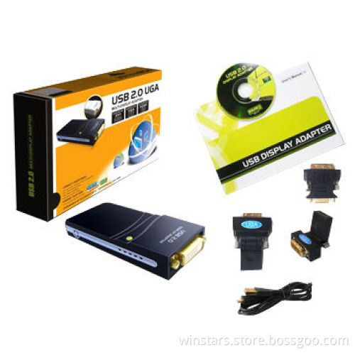 USB2.0 Display Adapter DVI, Supports Six Simultaneous Displays